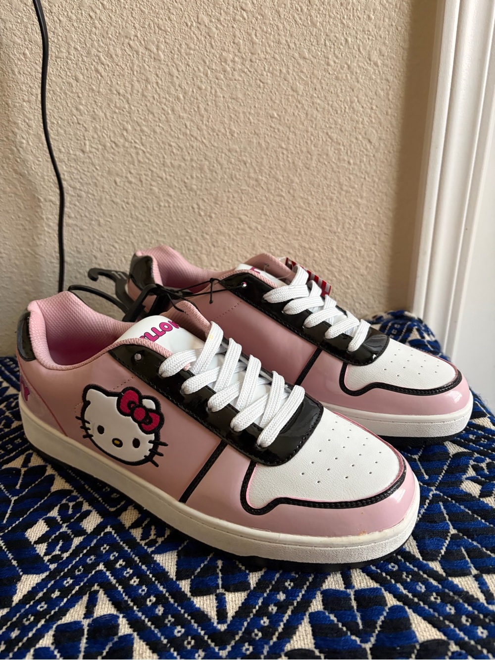 Hello Kitty Pink White Black Sneakers